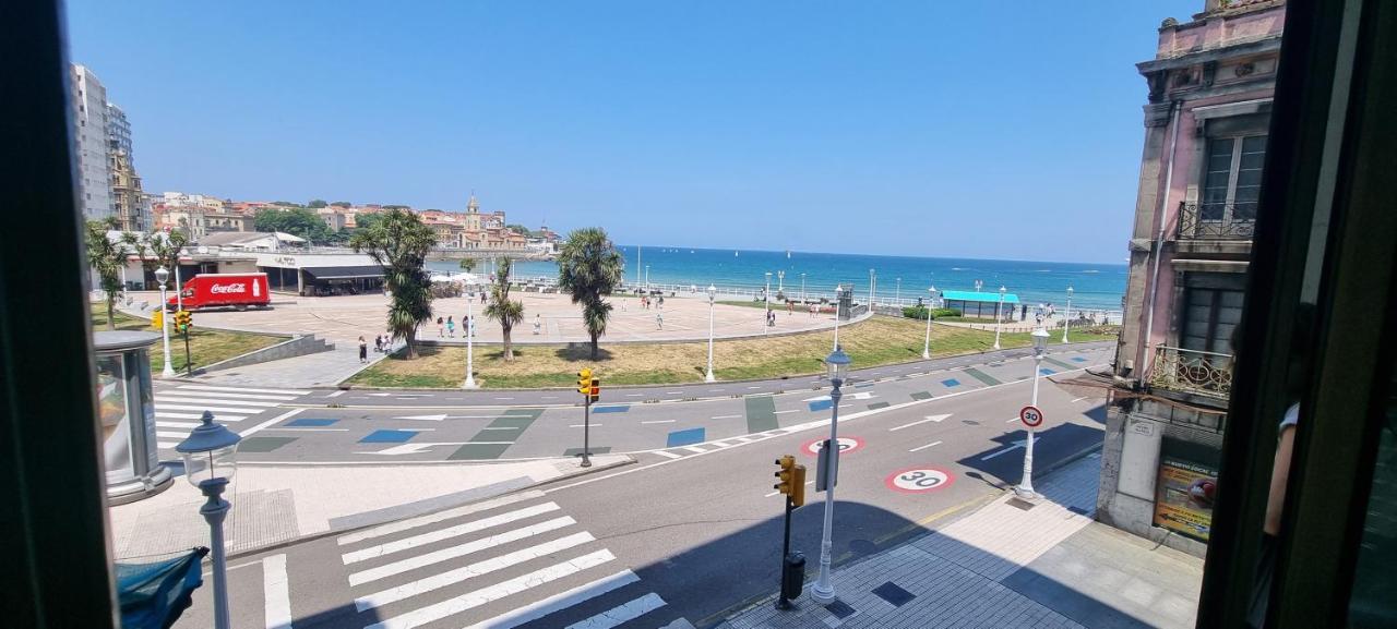 Apartamento La Escalerona Con Vistas Al Mar Apartman Gijón Kültér fotó